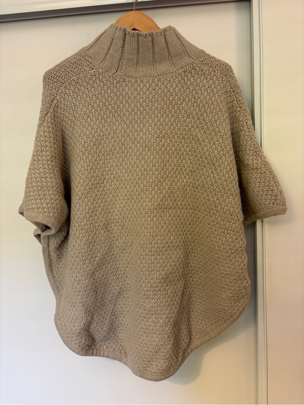 ELK Sweater Poncho Size Small Medium Wool Chunky Layered Minimalist Lagom Scandi - Picture 2 of 10